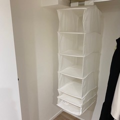 IKEAクローゼット収納 吊り下げ収納の画像