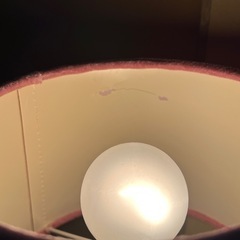 【イシグロ】ピンクのベロア生地　テーブルランプ　電気スタンド　💡の画像