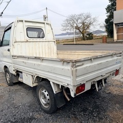 ミニキャブ エアコン パワステ 付き❗️4WD  極上車 パートタイム 4駆 三菱 丸目 熊出没注意 ステッカー の画像