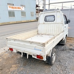 ミニキャブ エアコン パワステ 付き❗️4WD  極上車 パートタイム 4駆 三菱 丸目 熊出没注意 ステッカー の画像
