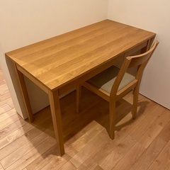 イス＋机セットの画像