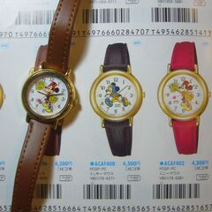 【時計】アルバ　ミニーマウス　チアガール　1993年１月製造【電池交換済み、稼働中】の画像