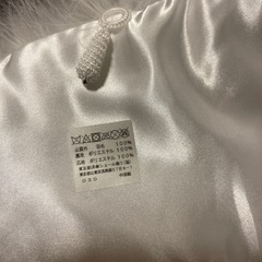 着物用　ファー　ショール　成人式　白　ホワイトの画像