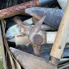 佐官道具 コテ 佐官鏝  木鏝 トンカチ など まとめて 佐官 古道具の画像