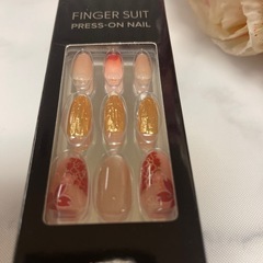 FINGER SUIT フィンガースーツ ネイルチップ　成人式　前撮り　結婚式　ふゆざくら　ネイルの画像