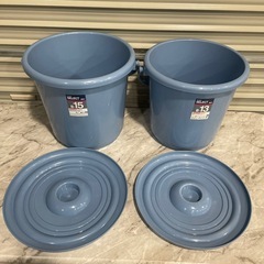 新品 蓋付き バケツ 15ℓ 13ℓ セットの画像