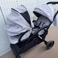 Joie 2人乗りベビーカー　グレーの画像