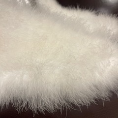 着物用　ファー　ショール　成人式　白　ホワイトの画像