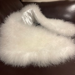 着物用　ファー　ショール　成人式　白　ホワイトの画像