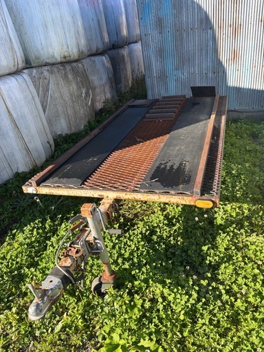 ジャンク　ダンプ式トレーラー　書類無し　敷地内かベースにでも