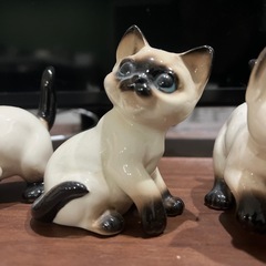 猫の置物　３点セットの画像