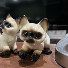 猫の置物　３点セットの画像