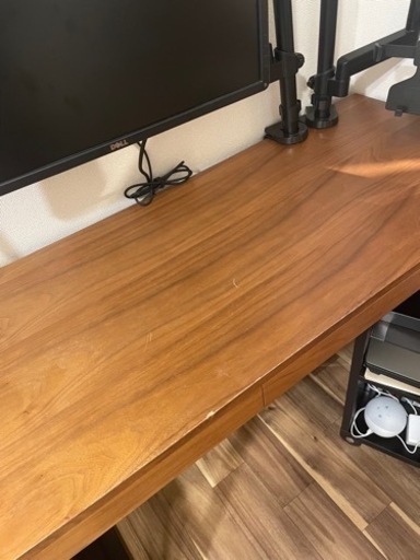 【本体無料】【配送のみ】パソコンデスク　ウォールナット