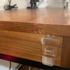 【本体無料】【配送のみ】パソコンデスク　ウォールナットの画像