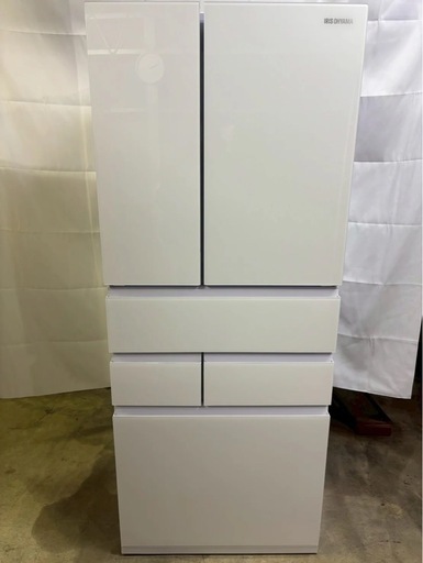 【成約済み】【12ヶ月保証】アイリスオーヤマ 6ドア冷蔵庫 IRGN-C45A-W 2023年製453L