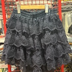 レディース Vネックニット＋レースキュロット(単品OK)コーデセット 可愛い系の画像