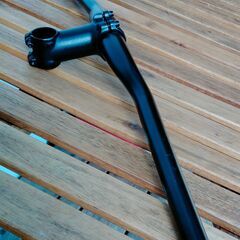  加古川　ソトのマ　ライザーバーハンドル　ステム　アルミ製　中古品　美品　黒色の画像