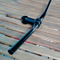  加古川　ソトのマ　ライザーバーハンドル　ステム　アルミ製　中古品　美品　黒色の画像