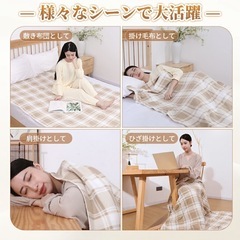 新品 電気敷き毛布 電気毛布の画像