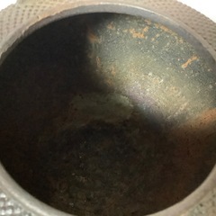 昭和レトロ　鉄瓶　茶道具　茶器　あられ鉄瓶　ヴィンテージ　アンティーク　湯沸かしの画像