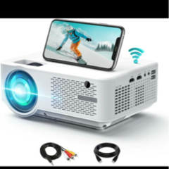 【高輝度】7500ルーメン　プロジェクター 800Pネイティブ解像度 1080Pサポート　WIFI小型ホーム Hi-Fiスピーカーの画像