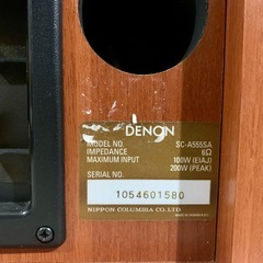 4スピーカー デノン SC A555SA 3way バイワイヤリング 背面の画像