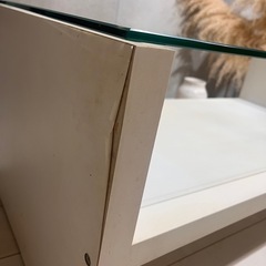 📣 ガラス天板ローテーブル（使用感あり）お譲りします！200円 or 無料🫶の画像