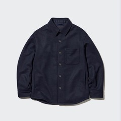UNIQLO ユニクロ　オーバーシャツジャケット　ネイビー XLの画像