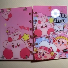 星のカービィシール帳バインダーシャカシャカノートの画像