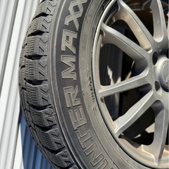 215/60R16 ダンロップWM02 中古　スタッドレス　ホイール付き4本セットの画像