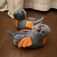 恐竜　室内　スリッパ　子供　キッズ　ぽかぽか　温かの画像
