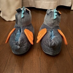 恐竜　室内　スリッパ　子供　キッズ　ぽかぽか　温かの画像
