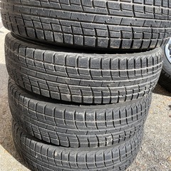 アルミホイール4本 PCD100 145/80R13スタッドレスタイヤ
転がし用  の画像