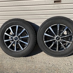 アルミホイール4本 PCD100 145/80R13スタッドレスタイヤ
転がし用  の画像