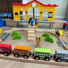 【取引先決定！返信不可です】イマジナリウム　二階建てステーショントレインセットの画像