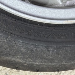 BMW E30純正アルミ　14インチ6J +35 100-4H 夏タイヤ付きの画像