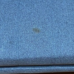 二人掛けソファーベッド、濃い青色
の画像