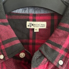 メンズ長袖シャツ4L新品の画像