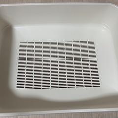 デオトイレ 本体　猫トイレ本体 らくらくシンプル ナチュラルアイボリー ニオイ 消臭 清潔 お手入れ 簡単 猫用 システムトイレ 猫 トイレ 省スペース の画像