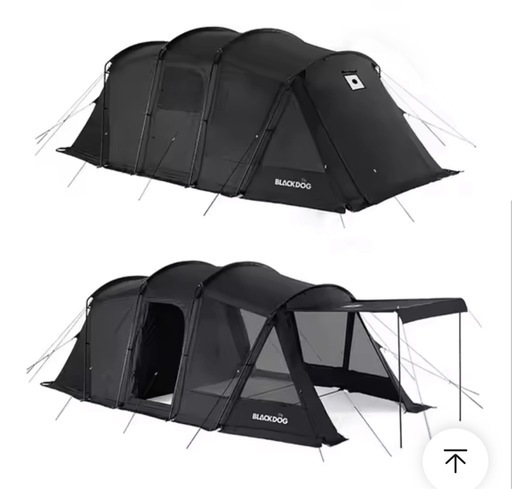 値下げ！Naturehike- BLACKDOG トンネルテント　　現金のみ　25日まで