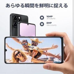 Android16 SIMフリー スマホ 32GB+128GB Note58の画像