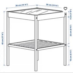 【お取引中】サイドテーブル　IKEA　の画像