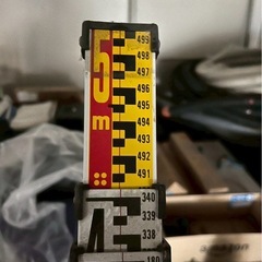 スライドスケール　アルミスタッフ　測量用品　測量機器　5m3000円　3m1000円　の画像