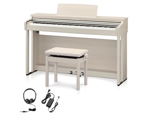 カワイピアノほぼ未使用CN201 ホワイトオーク電子ピアノ