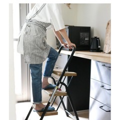 シービージャパン　フォールディングステップ 3段　　ブラック　脚立　踏み台の画像