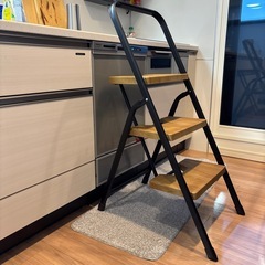 シービージャパン　フォールディングステップ 3段　　ブラック　脚立　踏み台の画像