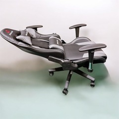 JP RACINGゲーミングチェア グレー黒色の画像