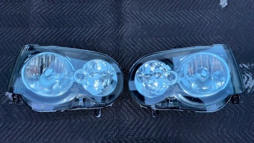 HID ヘッドライト 左右セット ダイハツ ムーヴ カスタム L150S L160Sスモーク塗装　一点モノ