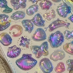 オーロラ　ボンボンドロップシールの画像