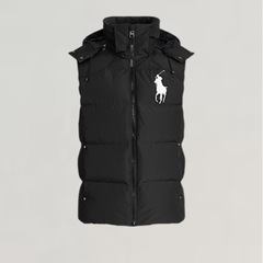 POLO RALPH LAUREN/ビッグポニー/ダウンベスト/XL/ナイロン/BLKの画像